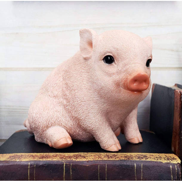 HiLine Gift Ltd. Standing Baby Pig Statue & Reviews Wayfair